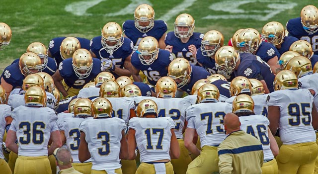 Notre Dame will officially start spring practice in less than a month on March 18. (Photo: Matt Cashore // USA Today Sports)