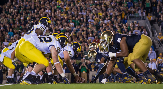 Notre Dame and Michigan renewing its rivalry is a good thing for both programs. (Photo: Matt Cashore // USA TODAY Sports)