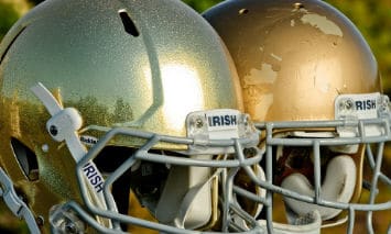 notre dame helmets small