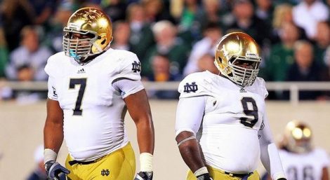 Notre Dame Football - Stephon Tuitt and Louis Nix III