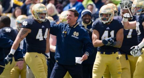 Bob Diaco - 2013 Notre Dame Blue-Gold Game
