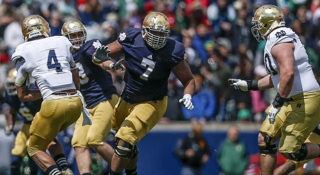 Stephon Tuitt, Notre Dame spring game 2013