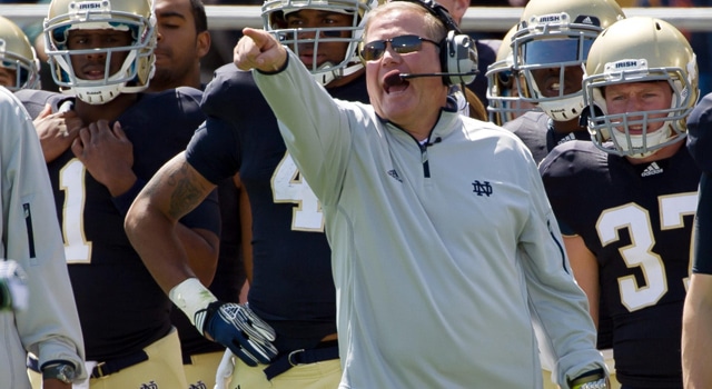 Brian Kelly - Blue and Gold Game