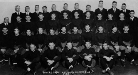 Notre Dame 1930 National Championship Team
