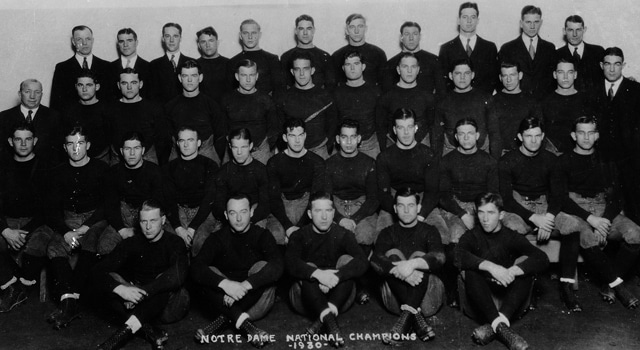 Notre Dame 1930 National Championship Team