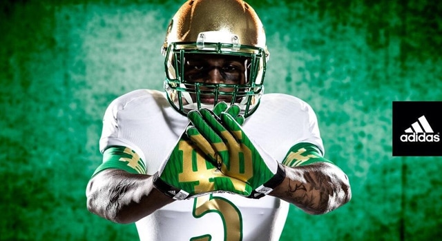 notre dame football uniforms