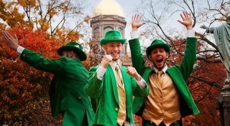 Notre Dame Leprechaun