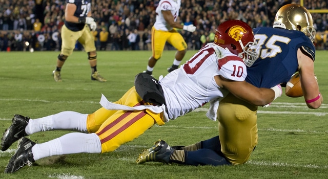 Tory Niklas - Touchdown vs. USC