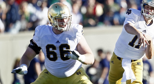 Notre Dame's Chris Watt is expected to start this weekend against PItt after missing last weekend's Navy game (Photo: Isaiah J. Downing-USA TODAY Sports)