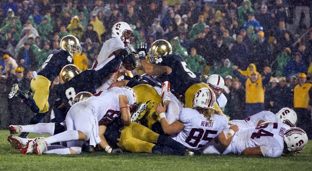 Notre Dame goalline stand vs. Stanford 2012