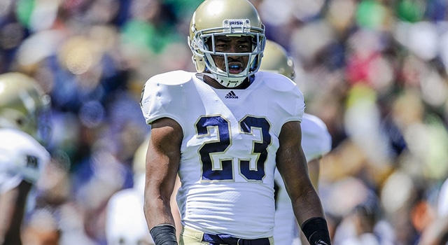  Lo Wood (23) in game action of the 2012 spring game at Notre Dame Stadium, in South Bend, IN (Photo: Robin Alam / Icon SMI)