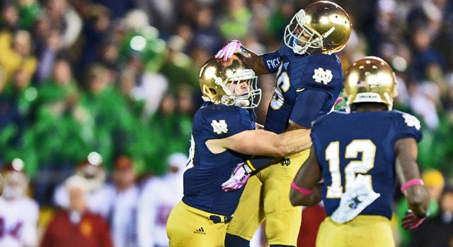 2014 Notre Dame Depth Chart