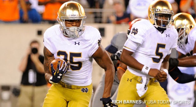 Tarean Folston - Notre Dame RB vs. Syracuse