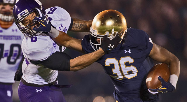 Cole Luke - Notre Dame CB v. Northwestern