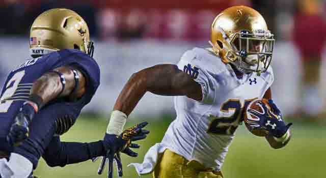 Tarean Folston- Notre Dame v. Navy