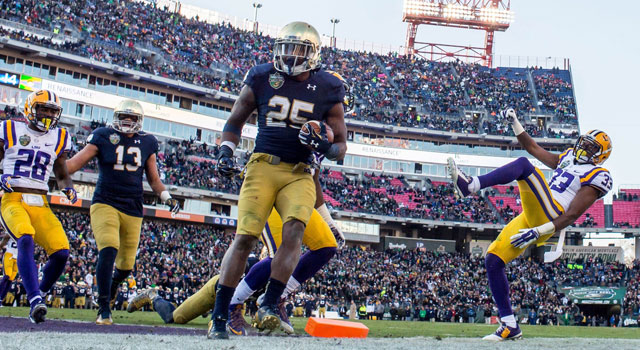 Tarean Folston - Notre Dame RB v. LSU