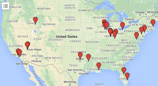 notre dame recruiting states map