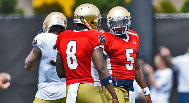 notre dame quarterbacks 2015