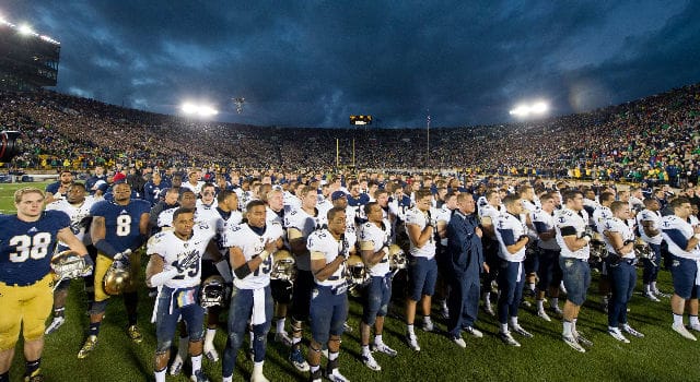 Notre Dame - Navy Football Rivalry