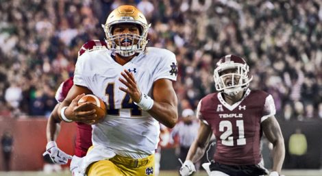 Deshone Kizer - Notre Dame QB v. Temple
