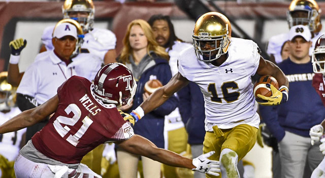 Torii Hunter - Notre Dame CB/WR