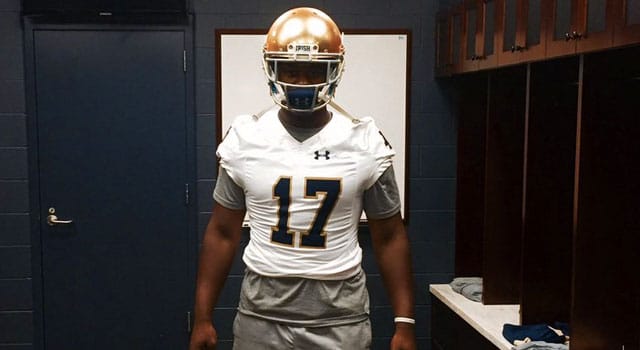 Justin Ademilola - Notre LB Commit