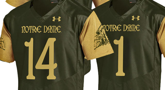 #14 Notre Dame Fighting Irish Under Armour 2016 Shamrock Series