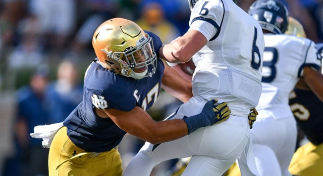 Notre Dame LB James Onwualu