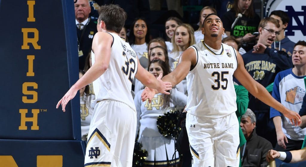 Bonzie Colson and Steve Vasturia had strong weeks for the Irish once again. Photo: © Matt Cashore // USA TODAY Sports