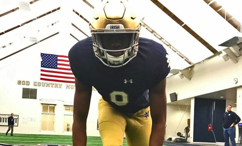 jalen harris notre dame visit