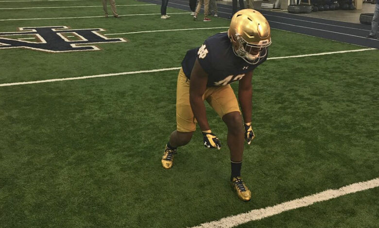 kofi wardlow notre dame visit