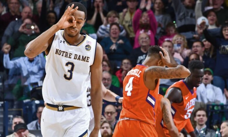 notre dame clemson bball highlights