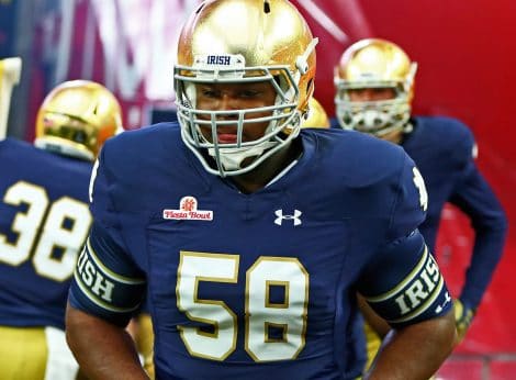 Notre Dame DT Elijah Taylor Injured
