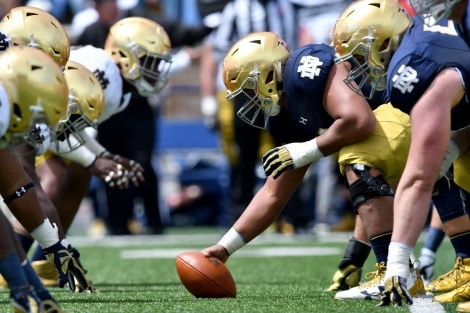 Notre Dame offensive line