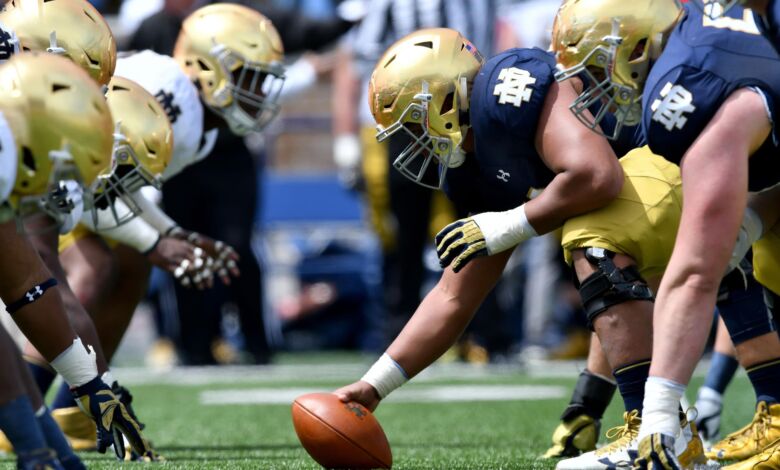 Notre Dame offensive line