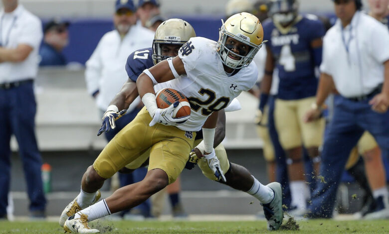 kevin stepherson notre dame navy