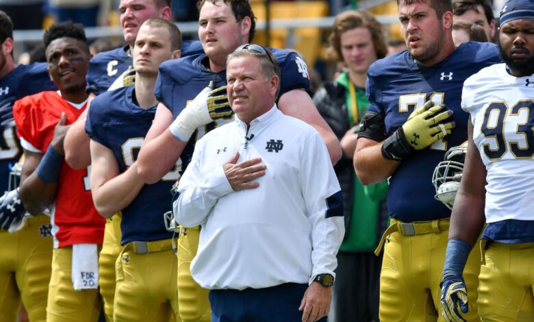 notre dame 2017 over under