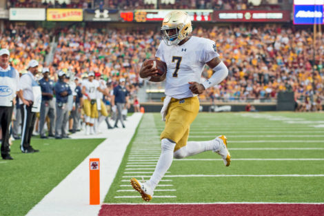 Notre Dame QB Brandon Wimbush