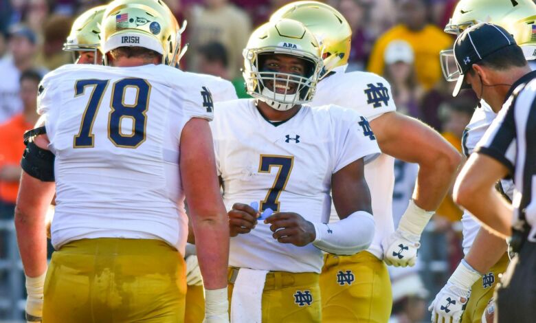 brandon wimbush notre dame stock report