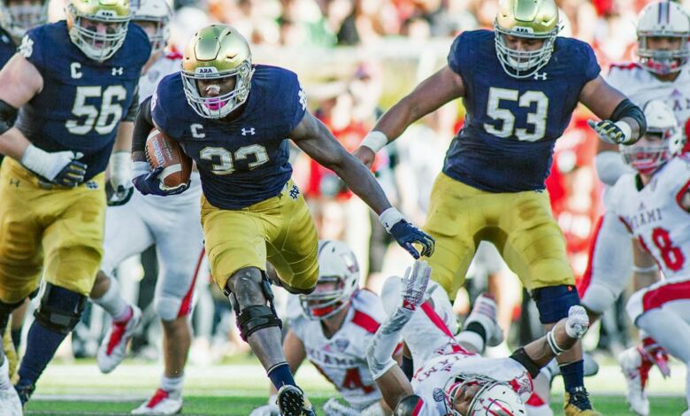 josh adams notre dame maimi oh