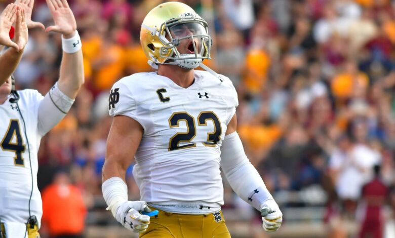 Drue Tranquill - Notre Dame LB