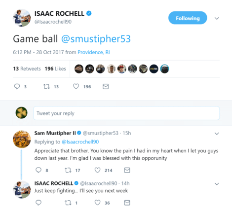 ISAAC ROCHELL on Twitter Game ball smustipher53
