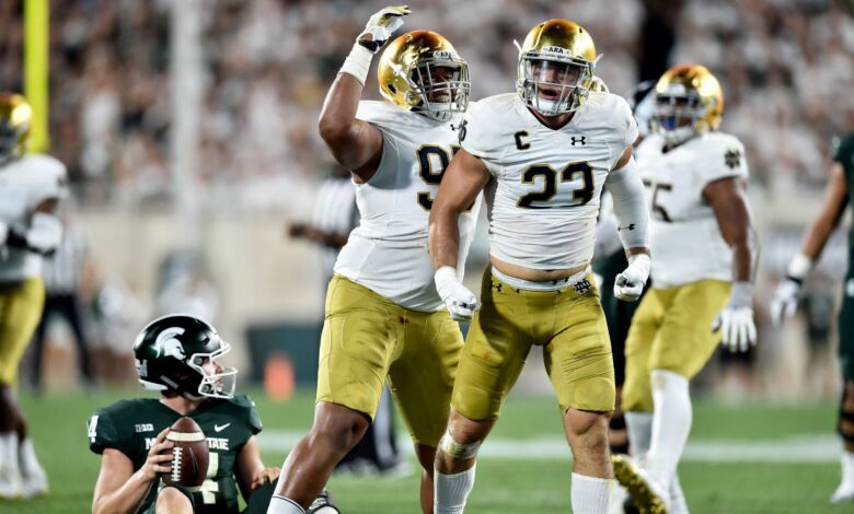 Drue Tranquill - Notre Dame LB