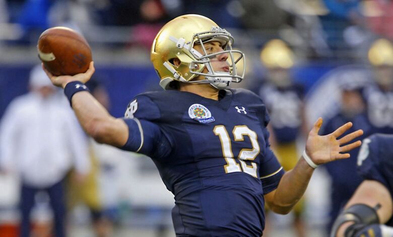 ian book notre dame qb competition
