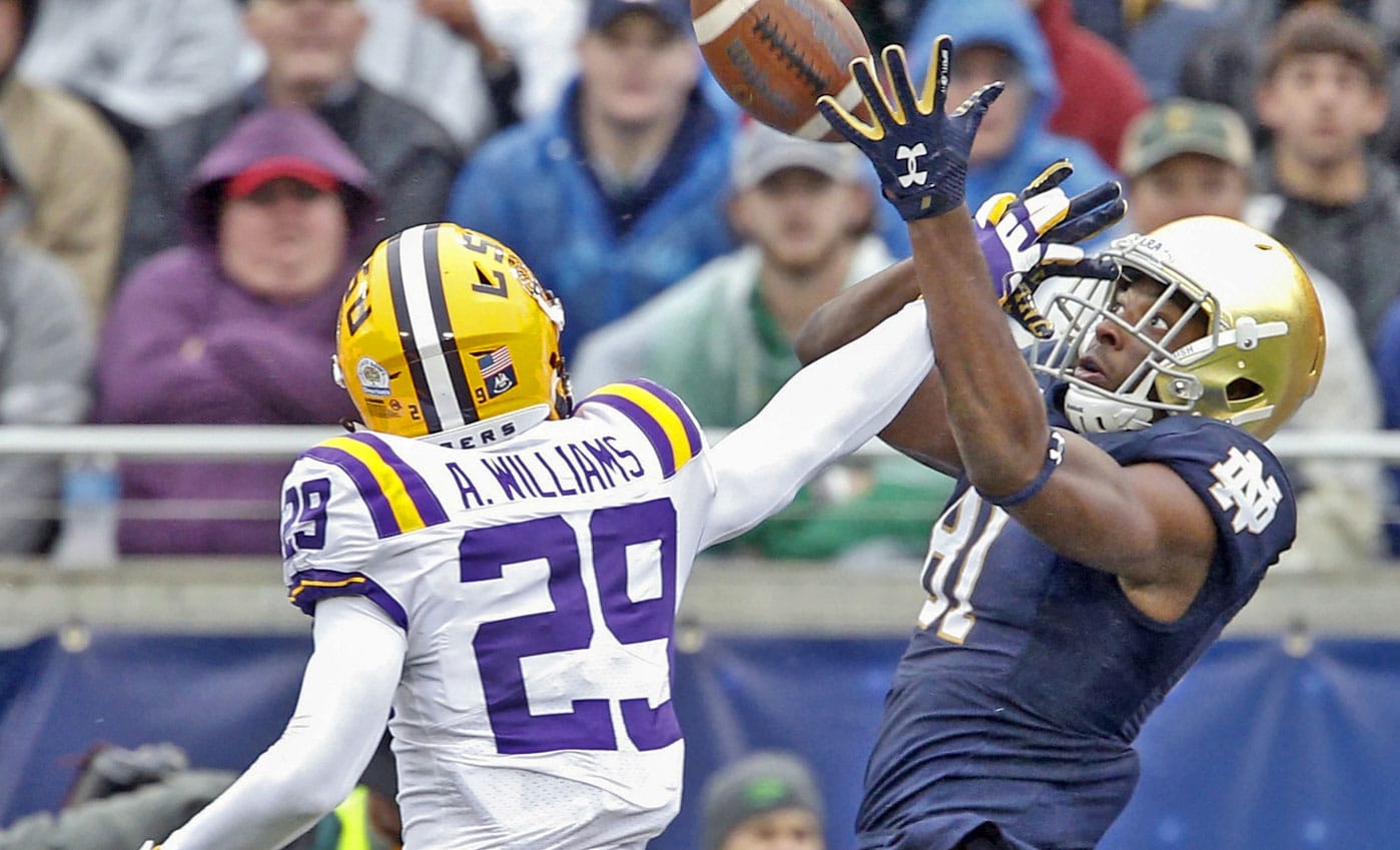 Watch: Notre Dame WR Miles Boykin's Ridiculous Game Winning TD // UHND.com