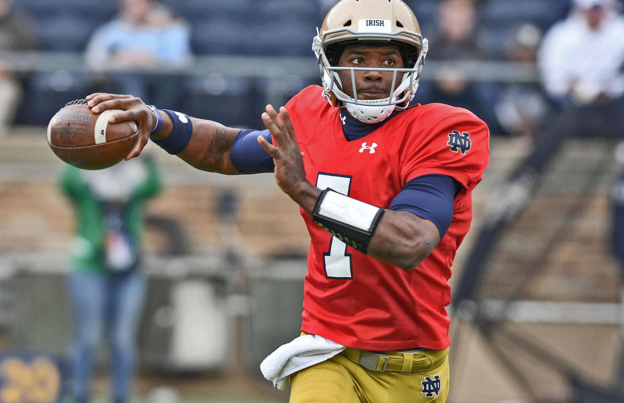 Notre Dame QB Brandon Wimbush - 2018 Blue & Gold Game