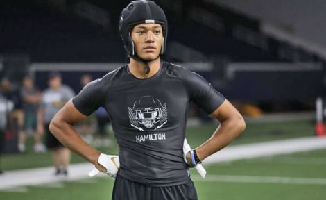 Notre Dame S commit Kyle Hamilton at The Opening