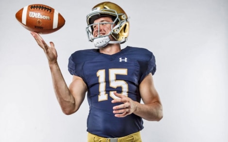 Notre Dame freshman QB Phil Jurkovec
