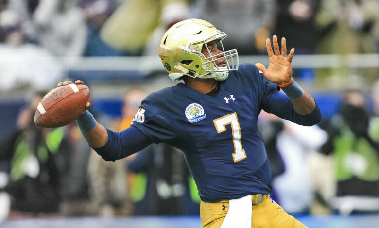 Notre Dame QB Brandon Wimbush