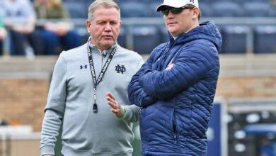 brian kelly chip long notre dame
